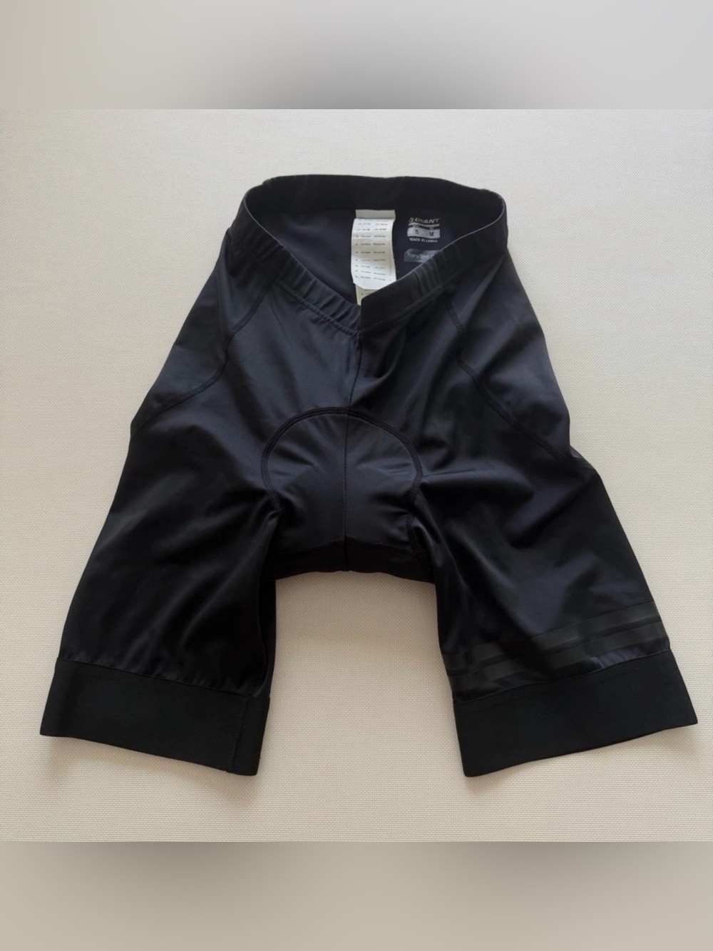 Men's Black Athletic Cycling Shorts with Padded Chamois
